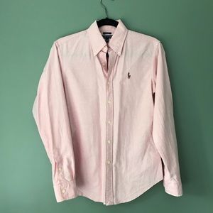 Pink Classic Fit Ralph Lauren Polo Button Down